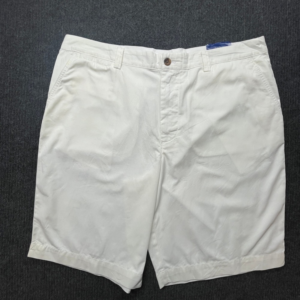 Le Tigre Mens Chino Shorts White Size 40 NWT Vintage Style Preppy Cotton Twill - Picture 2 of 11